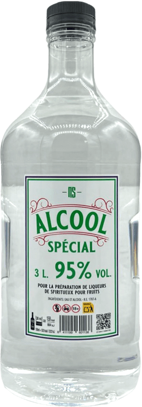 114,95 € Envio grátis | Aguardente Orujo Alcool Spécial 95 Garrafa Especial 3 L