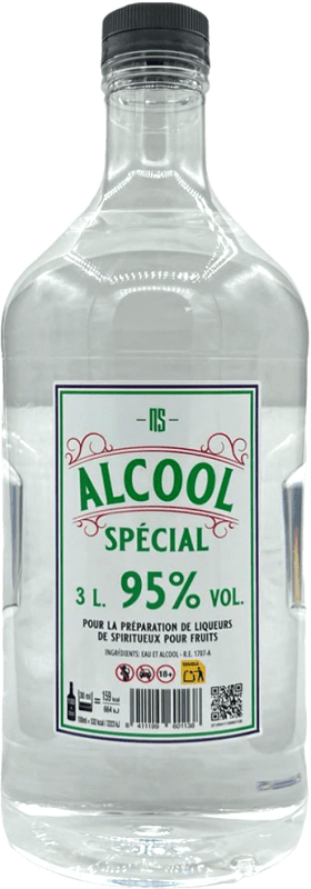 109,95 € Spedizione Gratuita | Superalcolici Aguardiente Alcool Spécial 95 Bottiglia Speciale 3 L
