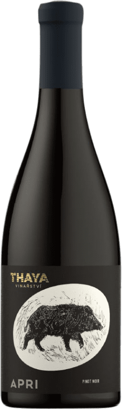 Free Shipping | Red wine Thaya Apri I.G. Moravia Moravia Czech Republic Pinot Black 75 cl