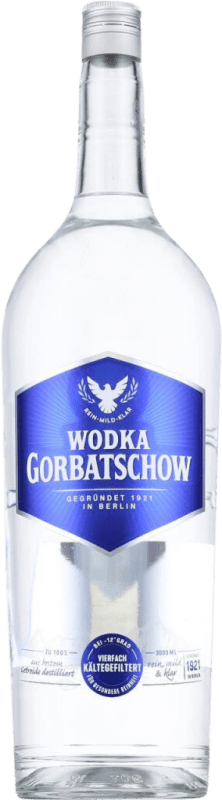 免费送货 | 伏特加 Gorbatschow 德国 特别的瓶子 3 L