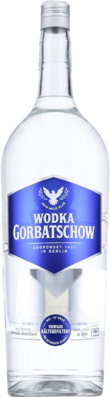 85,95 € Envio grátis | Vodka Gorbatschow Garrafa Especial 3 L