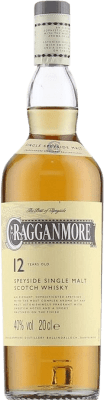 Envío gratis | Whisky Single Malt Cragganmore Escocia Reino Unido 12 Años Botellín 20 cl