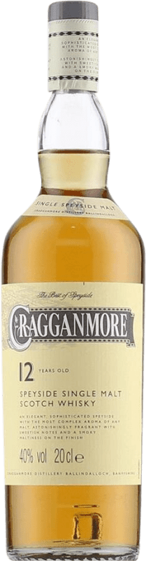Free Shipping | Single Malt Whisky Cragganmore Scotland United Kingdom 12 Years Small Bottle 20 cl