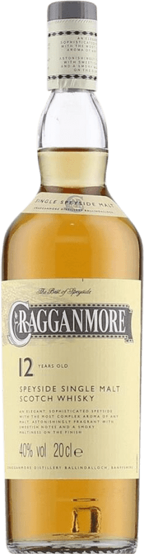 Envio grátis | Whisky Single Malt Cragganmore Escócia Reino Unido 12 Anos Garrafa Pequena 20 cl