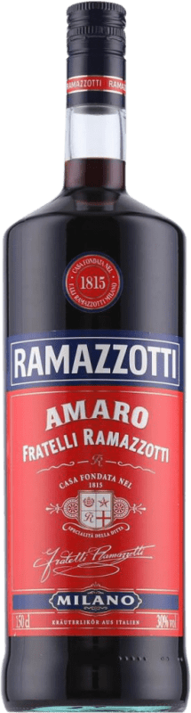 61,95 € Envío gratis | Amaretto Ramazzotti Amaro Botella Especial 1,5 L