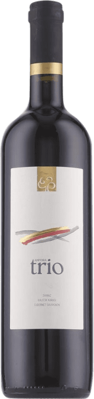 Бесплатная доставка | Красное вино Pamukkale Anfora Trio Shiraz Kalecik Karasi Cabernet Sauvignon Seco — Сухое Индейка Syrah — Сира, Cabernet Sauvignon — Каберне Совиньон 75 cl