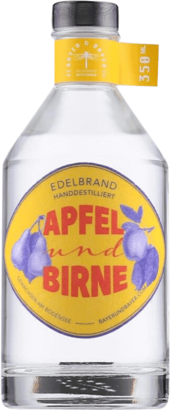 Free Shipping | Pomace Brandy Bayer & Bayer Germany Bio — Organic Third-Liter Bottle 35 cl Apfel — Apple, Birne — Pear