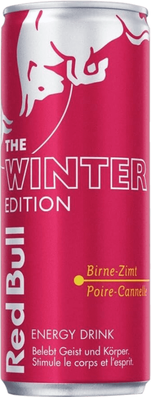 Free Shipping | Soft Drinks & Mixers Red Bull Energy Drink Birne-Zimt The Winter Edition Austria Can 25 cl