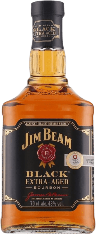 33,95 € Envío gratis | Whisky Bourbon Jim Beam Extra Barrel Aged Envejecido en Barrica