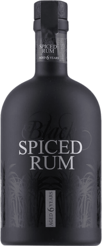 Envío gratis | Ron Gansloser Black Spiced Alemania 6 Años Botella Medium 50 cl