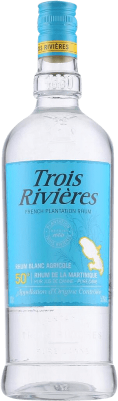 免费送货 | 朗姆酒 Trois Rivieres 50º Blanc — 白色的 法国 1 L