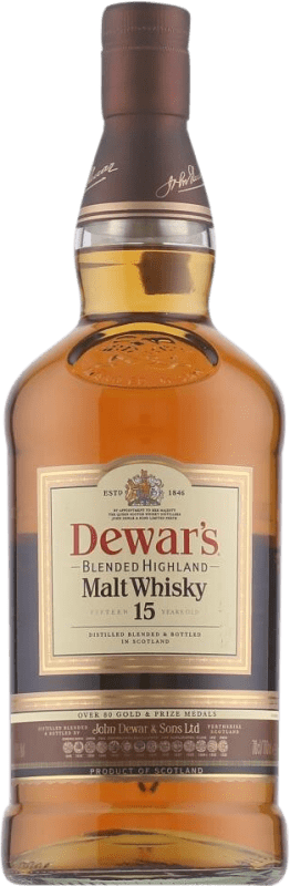 73,95 € | Blended Whisky Dewar's Blended Highland Malt Hochland Großbritannien 15 Jahre 70 cl