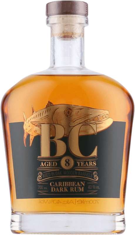 Envoi gratuit | Rhum BC Caribbean Dark Panama 8 Ans 70 cl