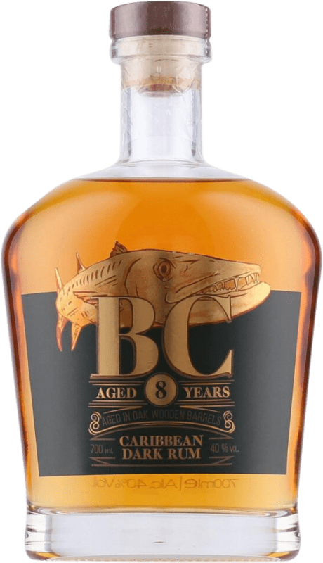 Envio grátis | Rum BC Caribbean Dark — Escuro Panamá 8 Anos 70 cl
