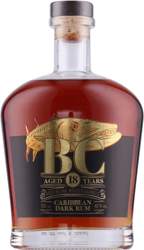 Kostenloser Versand | Rum BC Caribbean Dark — Dunkel Panama 18 Jahre 70 cl