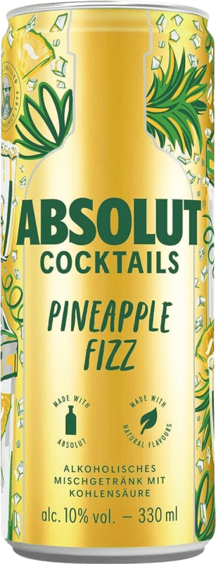 Бесплатная доставка | Напитки и миксеры Absolut Cocktails Pineapple Fizz Швеция Банка 33 cl Бесплатная доставка | Напитки и миксеры Absolut Cocktails Pineapple Fizz Швеция Банка 33 cl