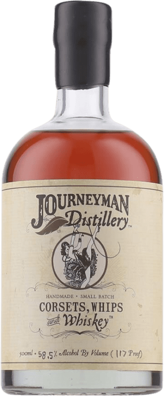 Envio grátis | Whisky Blended Journeyman Corsets Whips Estados Unidos Garrafa Medium 50 cl