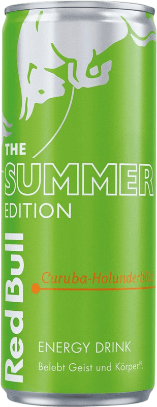 Envio grátis | Bebida Energética Red Bull Energy Drink Summer Edição Limitada Áustria Lata 25 cl Curuba, Holunderblüte — Flor de Sabugueiro