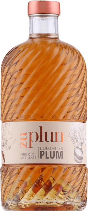 Envio grátis | Aguardente Orujo Zu Plun Dolomites Plum Fine Old Destillate Itália Garrafa Medium 50 cl