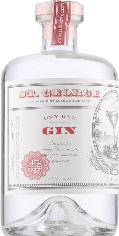 Бесплатная доставка | Джин St. George Dry Rye Gin Соединенные Штаты 70 cl