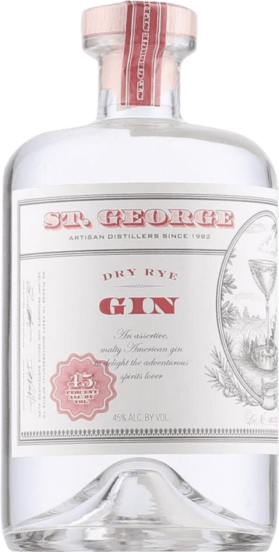 Free Shipping | Genever Gin St. George Rye United States 70 cl