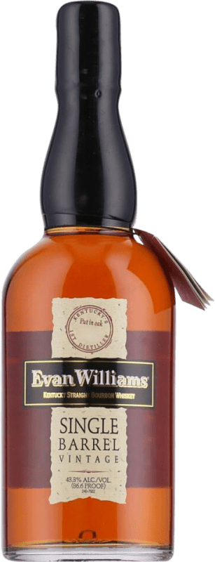 36,95 € | Whisky Bourbon Marie Brizard Evan Williams Single Barrel — Fût Unique, Vintage États Unis 70 cl