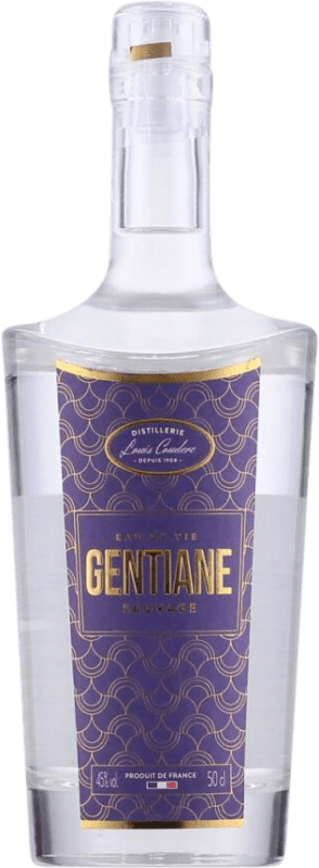 Spedizione Gratuita | Liquori Louis Couderc Gentiane Eau de Vie Sauvage Francia Bottiglia Medium 50 cl