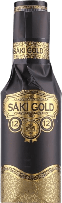 Envio grátis | Anis Saki Raki Gold Turquia Garrafa Pequena 20 cl