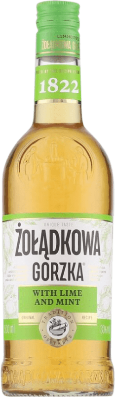 Envío gratis | Licores Zoladkowa Gorzka Lime and Mint Polonia Botella Medium 50 cl