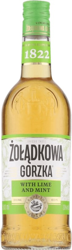 8,95 € | Liquore alle Erbe Zoladkowa Gorzka Polonia Bottiglia Medium 50 cl Lime — Lima, Mint — Menta