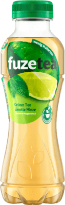 免费送货 | 盒装12个 碳酸饮料 Fuze Tea 德国 半瓶装 37 cl Grüner Tee — 绿茶, Limette — 青柠, Minze — 薄荷