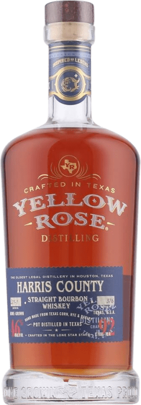 Бесплатная доставка | Виски Бурбон Yellow Rose Harris County Straight Соединенные Штаты 70 cl