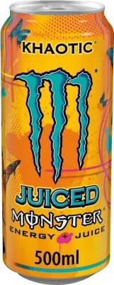 Getränke und Mixer 12 Einheiten Box Monster Energy Juiced Khaotic Medium Flasche 50 cl