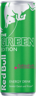 饮料和搅拌机 盒装24个 Red Bull Energy Drink Kaktusfrucht The Green Edition 铝罐 25 cl