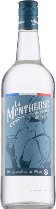 Kostenloser Versand | Sahnelikör La Mentheuse Frankreich 1 L Menthe — Minze