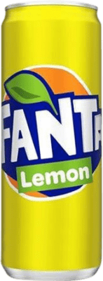 Getränke und Mixer 24 Einheiten Box Fanta Lemon Wenig Kalorien Alu-Dose 33 cl