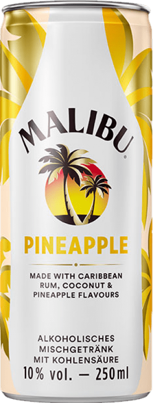 21,95 € Envoi gratuit | Boîte de 12 unités Boissons et Mixers Malibu Rum & Pineapple Boîte 25 cl