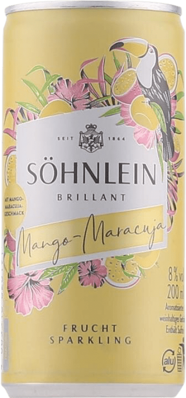 Бесплатная доставка | Белое игристое Söhnlein Brillant Mango Maracuja Германия Алюминиевая банка 20 cl