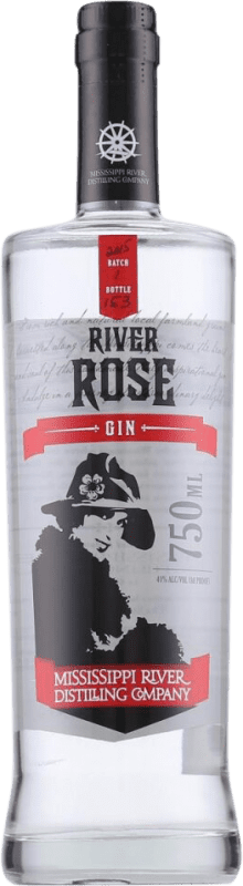 Envio grátis | Gin Mississippi River. Rose Gin Estados Unidos 75 cl