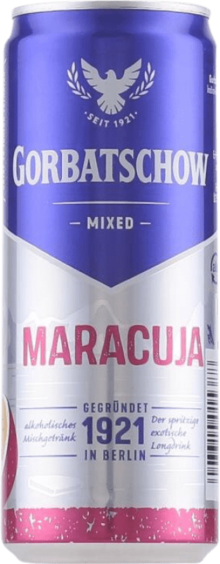 2,95 € Free Shipping | Mixer Gorbatschow Mixed Maracuja Can 33 cl