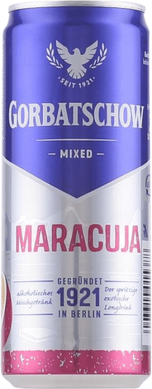 Free Shipping | Soft Drinks & Mixers Gorbatschow Mixed Maracuja Germany Can 33 cl