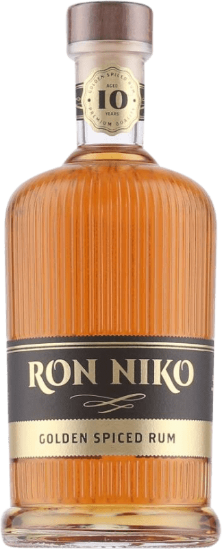 Kostenloser Versand | Rum Neeka Niko Gold — Edition Gold Deutschland Medium-Flasche 50 cl Spiced — Gewürzt