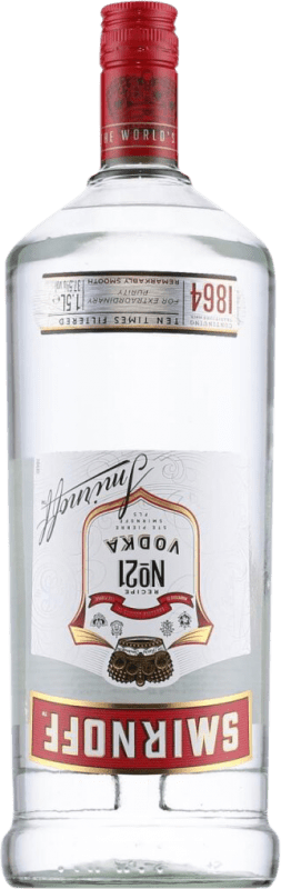 Kostenloser Versand | Wodka Smirnoff Nº 21 Russland Spezielle Flasche 1,5 L