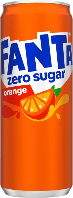 Envio grátis | Refrescos e Mixers Fanta Orange Zero Sugar Alemanha Lata 33 cl