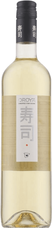 6,95 € | Vinho branco Oroya. Blanco Sushi Seco Espanha Macabeo, Airén, Mascate 75 cl