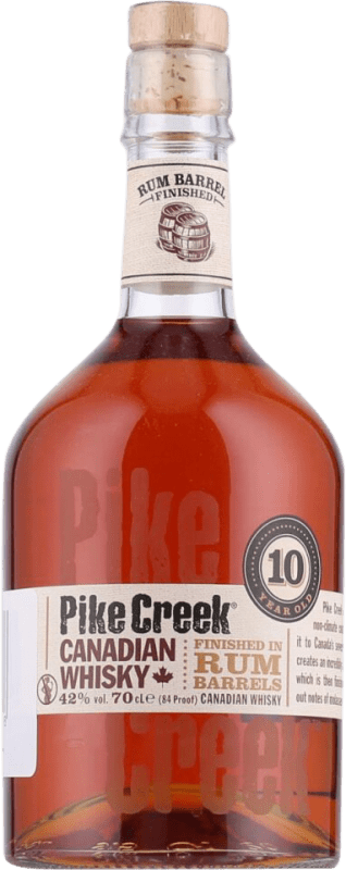 Free Shipping | Whisky Blended Pike Creek. Canadian Canada 70 cl