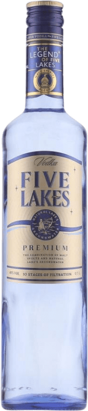 17,95 € Envio grátis | Vodka Five Lakes Premium Garrafa Medium 50 cl