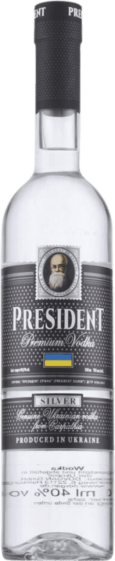 免费送货 | 伏特加 President. Silver Ukrainischer 乌克兰 70 cl