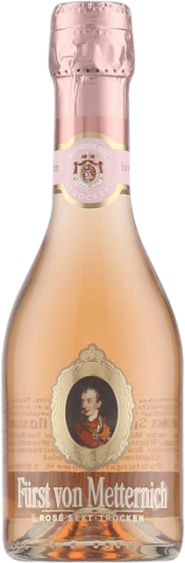 4,95 € Kostenloser Versand | Rosé Sekt Fürst von Metternich Trocken Rosé Kleine Flasche 20 cl