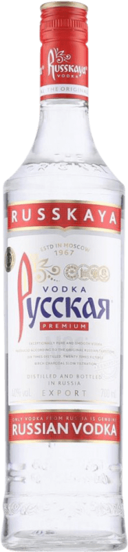 Free Shipping | Vodka Russkaya Russian Federation 70 cl